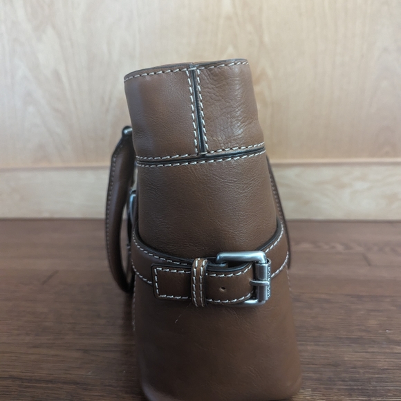 NWOT Michael Kors Brookville Black Leather Satchel Handbag Vintage - Picture 3 of 8